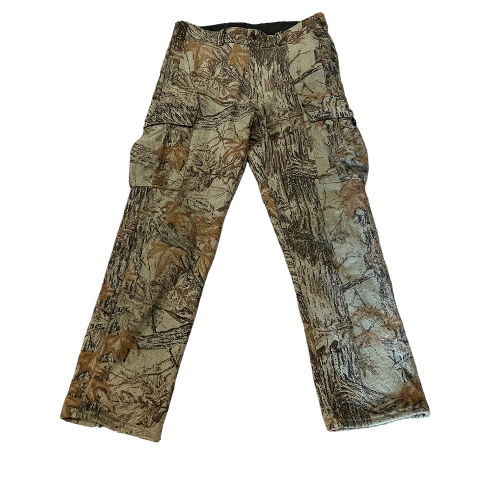 Cabelas Wool Realtree Camo Unlined Winter Hunting Pants Men’s 34x34 - Picture 1 of 8